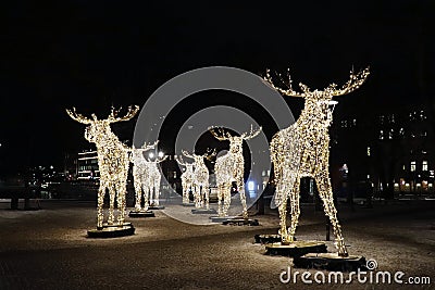 Moose parade in Berzelii park Editorial Stock Photo