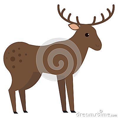 Moose wild animal vector illustration Vector Illustration