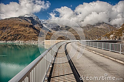 Mooserboden high altitude reservoir, near Kaprun - Zell am See, Austria Stock Photo