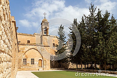 Mor Behnam Kirklar church in Mardin, Turkey Stock Photo