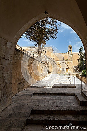 Mor Behnam Kirklar church in Mardin, Turkey Stock Photo