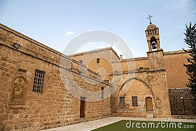 Mor Behnam Kirklar church in Mardin, Turkey Stock Photo