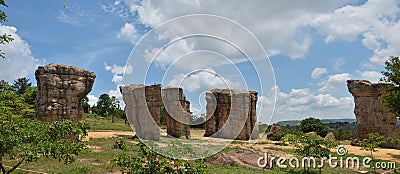 MOR HIN KHAOW AT CHAIYAPHUM Stonehenge of Thailand Stock Photo