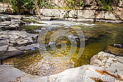 Morada do Sol waterfall in chapada do veadeiros Stock Photo
