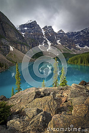 Moraine Lake Stock Photo