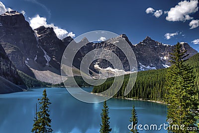 Moraine lake, Banff National Park, Canada Stock Photo