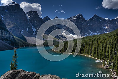 Moraine lake, Banff National Park, Canada Stock Photo