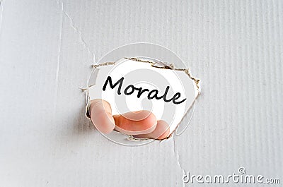 Morale text concept Stock Photo