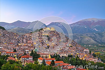 Morano Calabro, Italy hilltop Town Calabria Region Stock Photo