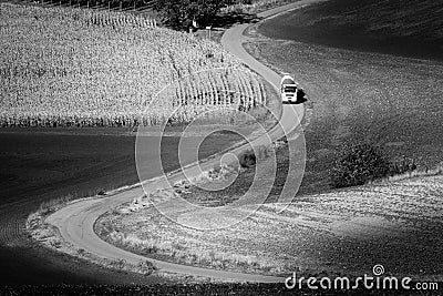 Moravian Fields Stock Photo