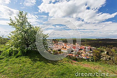 Moravsky Krumlov, town in southern Moravia Stock Photo