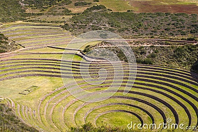 Moray Inca ruin in Peru Stock Photo