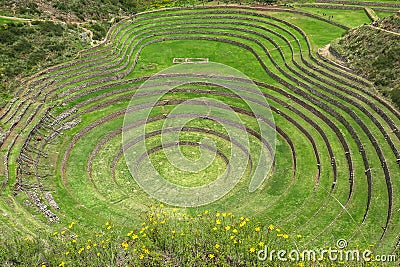 Moray Ruin in Cusco, Peru Stock Photo