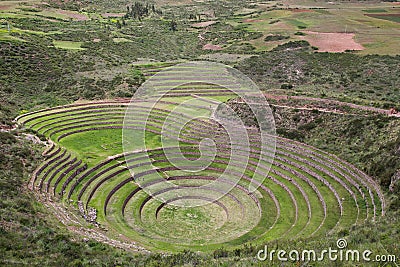 Moray Terraces Stock Photo