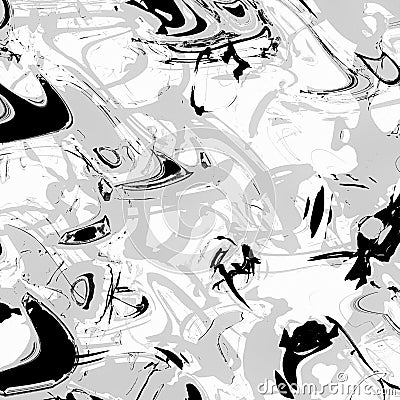 Original black and white abstract painting series Stock Photo