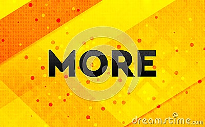More abstract digital banner yellow background Stock Photo