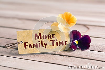 More family time tag Stock Photo