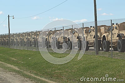 More Humvees Ready for the War Editorial Stock Photo