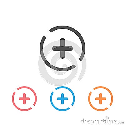 More icon set. read more sign. Vector Illustration