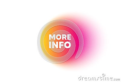 More info symbol. Navigation sign. Color gradient circle banner. Vector Vector Illustration