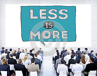 Less is More Minimal Simplicity Efficient Complexity Concept Stock Photo