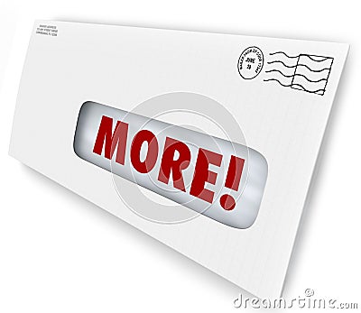 More Word Envelope Increase Improve Results Marketing Mailing Stock Photo