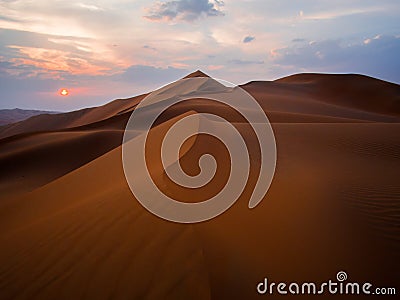 Moreeb dune in UAE Stock Photo