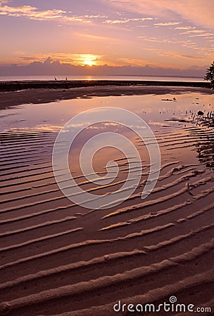 Moreton Bay sunrise Stock Photo