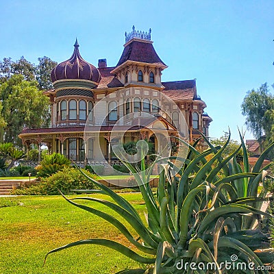 Morey Mansion - Redlands, California Stock Photo