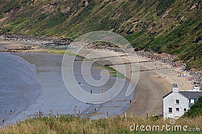 Morfa Nefyn on the mainland of Wales Stock Photo