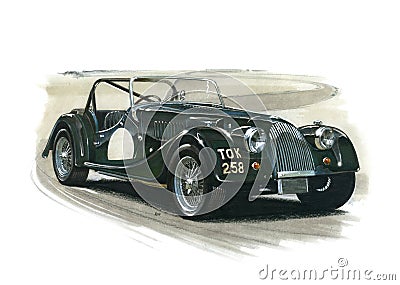 Morgan Plus 4 Supersport Editorial Stock Photo