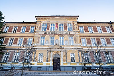 Moricz Zsigmond High school in Kisujszallas Stock Photo