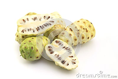 Morinda citrifolia or noni Stock Photo