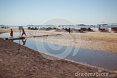 Morjim beach Editorial Stock Photo