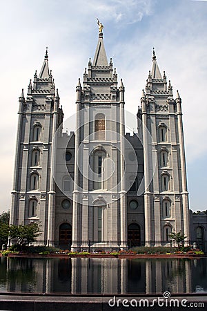 Mormon Temple Stock Photo