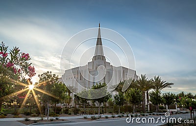 Mormon Temple Stock Photo