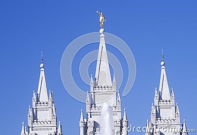 Mormon Temple in Salt Lake City Utah Editorial Stock Photo