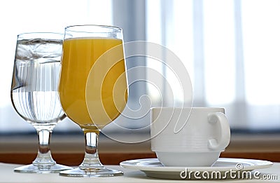 Morning Beverages Stock Photo