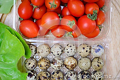 Morning breakfast ingredients Stock Photo