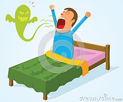 Morning breath Vector Illustration