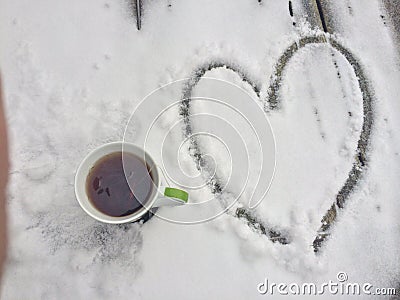 Morning coffee With love Stock Photo