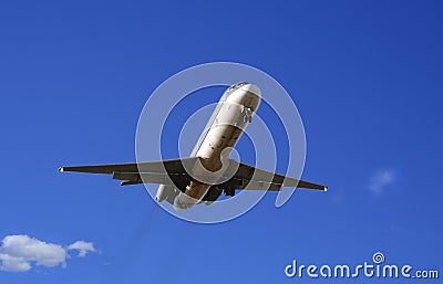 Morning flight inbound Stock Photo