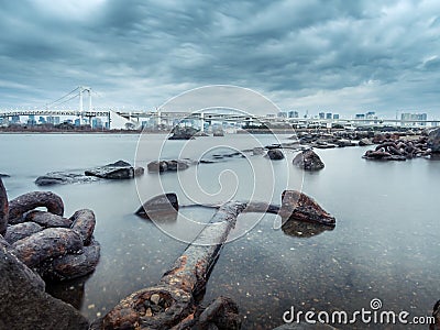 Morning glory tokyo bay Stock Photo