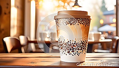 Morning jolt Coffee, tea, or cappuccino, your caffeine fix awaits Background Stock Photo