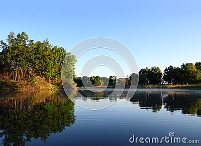 Morning lake Stock Photo