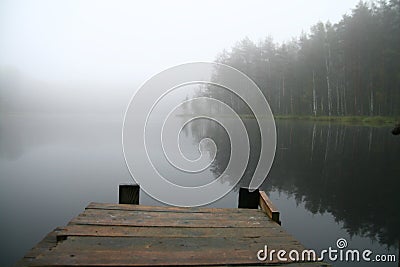 Morning lake Stock Photo