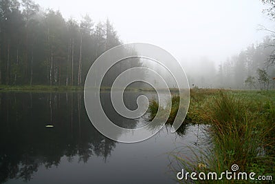 Morning lake Stock Photo