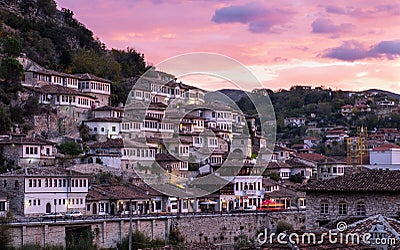 Berat Albania view Stock Photo