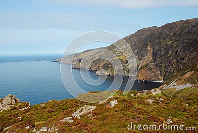 Ireland: morning lights at Slieve League, Donegal Stock Photo