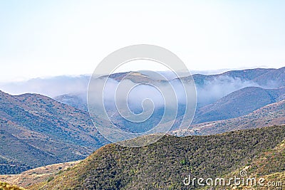 Panorama View of Santa Monica Mountains Stock Photo